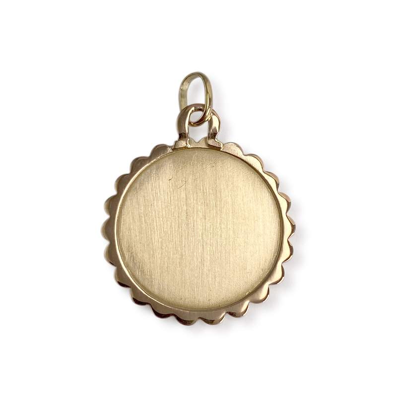 Médaille vierge d'occasion or 750 jaune - vue 2