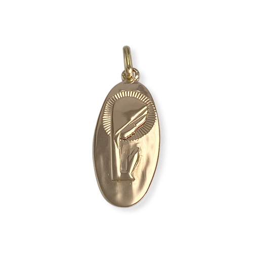 Médaille vierge d'occasion or 750 jaune