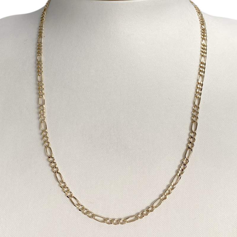Pre-owned 375 yellow gold curb chain - view 2