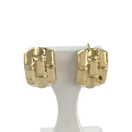 Boucles d'oreilles d'occasion or 750 jaune fantaisie