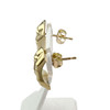 Boucles d'oreilles d'occasion or 750 jaune fantaisie - vue V2