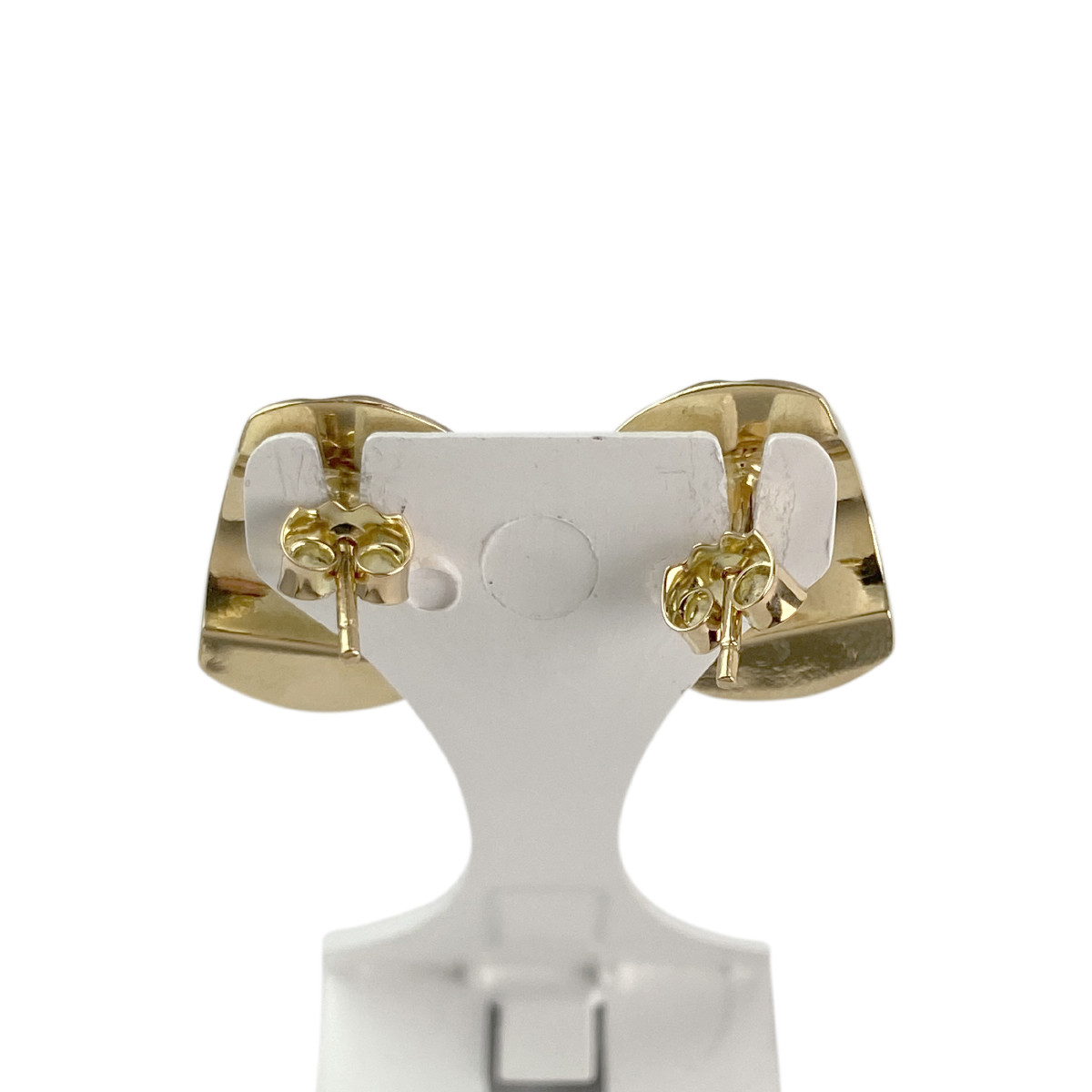 Boucles d'oreilles d'occasion or 750 jaune fantaisie - vue 3