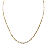 Tweedehands ketting in 750 geel goud met afwisselende paardenschakels