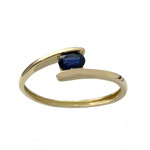 Bague d'occasion or 750 jaune saphir - vue 1