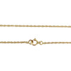 Collier d'occasion or 750 jaune maille corde rubis diamant - vue V3