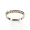 Bague d'occasion or 750 jaune demi-tour diamants - vue V1