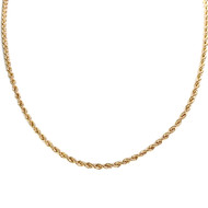 Collier d'occasion or 375 jaune maille torsadée