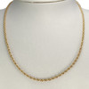 Collier d'occasion or 375 jaune maille torsadée - vue V2