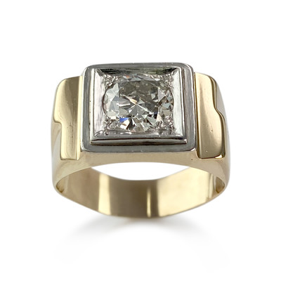 Bague d'occasion or 750 jaune diamant - vue 1