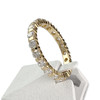 Tweedehands 750 geelgouden ring met diamanten - bekijk V2