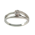 Bague d'occasion or 750 blanc diamant - vue 1