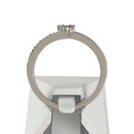 Bague d'occasion or 750 blanc diamant - vue 3