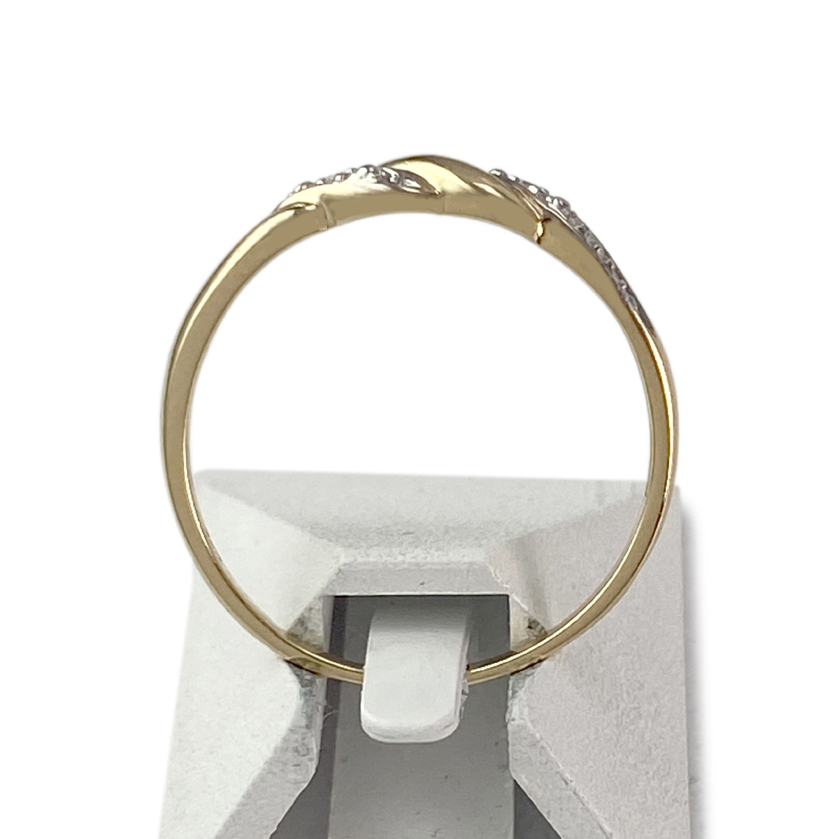 Bague d'occasion or 750 jaune diamant - vue 3