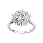 Bague d'occasion or 750 blanc diamant diamant - vue 1