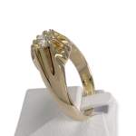 Solitaire d'occasion or 750 jaune diamant - vue 2