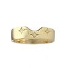 Duo bague d'occasion or 750 jaune diamants - vue V4