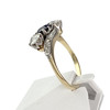 Bague d'occasion 750 2 ors diamants saphir - vue V2