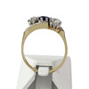 Bague d'occasion 750 2 ors diamants saphir - vue V3