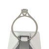 Solitaire d'occasion or 750 blanc diamant synthétique - vue V3