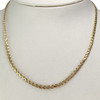 Collier d'occasion or 750 jaune maille haricot - vue V2