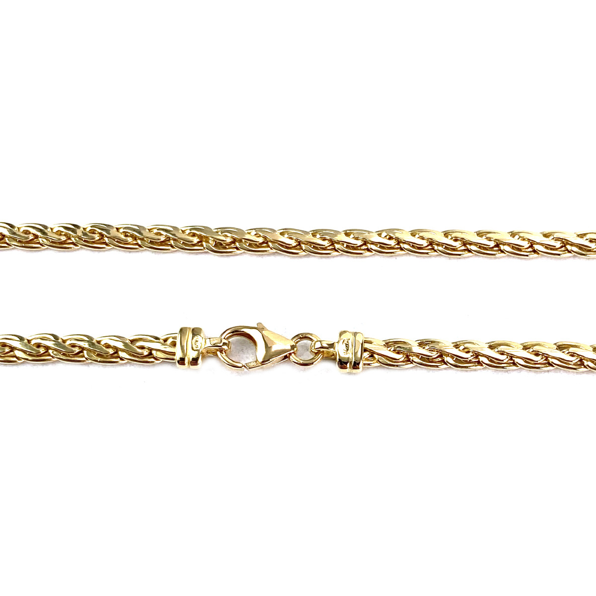 Collier d'occasion or 750 jaune maille haricot - vue 3