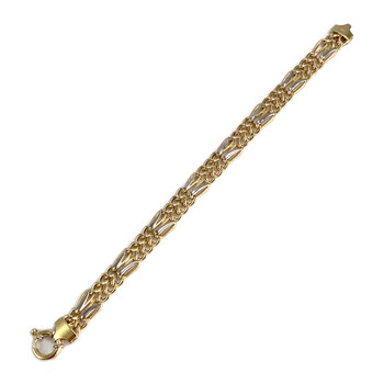 Pre-owned 750 gold two-tone flexible bracelet