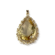 Pendentif d'occasion or 750 jaune citrine