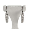 Créoles d'occasion or 750 blanc diamants - vue V1