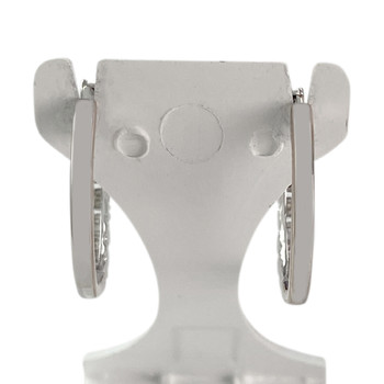 Créoles d'occasion or 750 blanc diamants