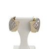 Boucles d'oreilles d'occasion or 750 2 ors diamants - vue V1