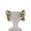 Boucles d'oreilles d'occasion or 750 2 ors diamants - vue V3