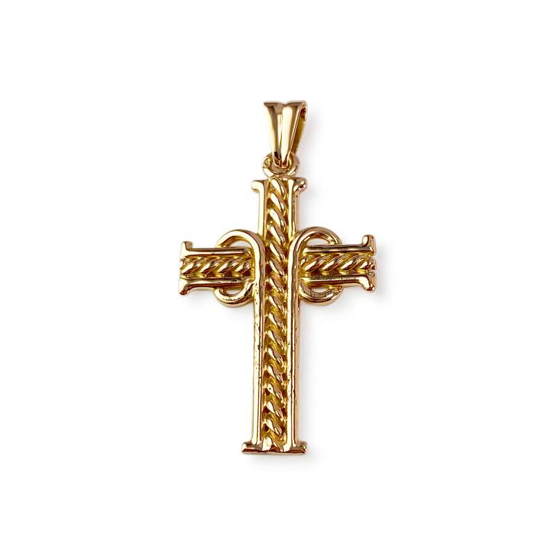 Croix d'occasion or 750 jaune - vue 1