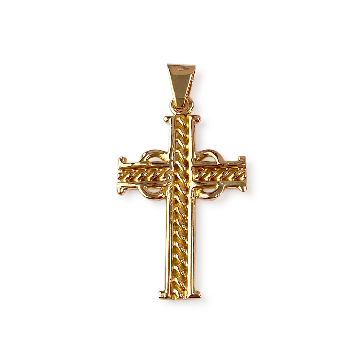 Croix d'occasion or 750 jaune - vue 2
