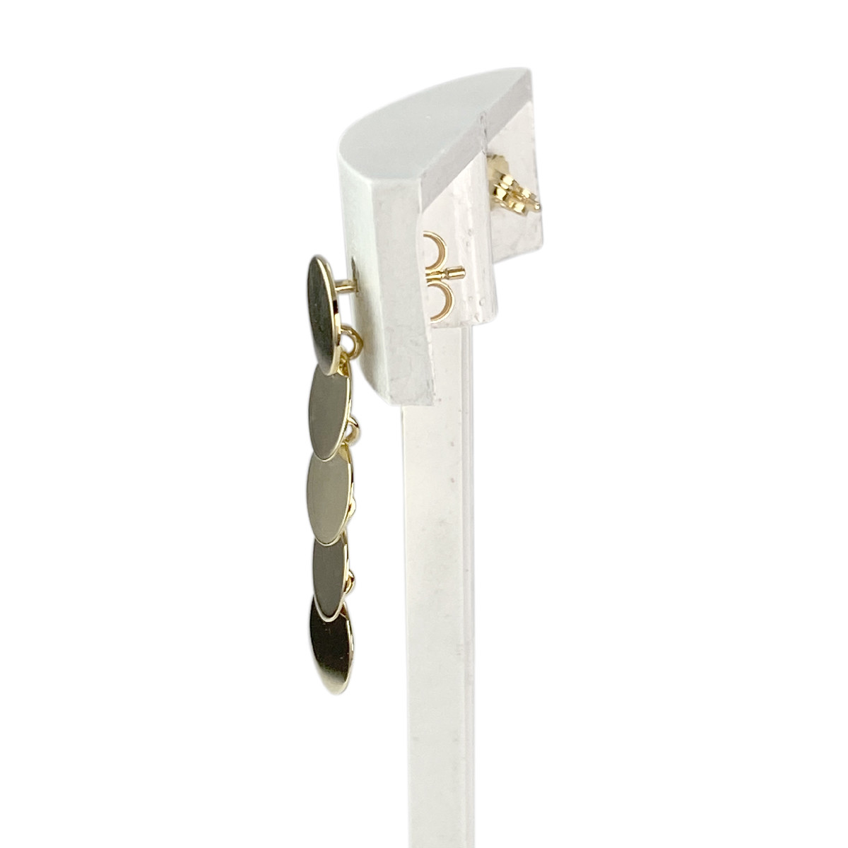 Second hand earrings 750 yellow gold - view 2