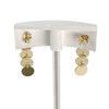 Second hand earrings 750 yellow gold - vue V3