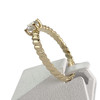 Solitaire d'occasion or 750 jaune diamant - vue V2