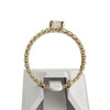 Solitaire d'occasion or 750 jaune diamant - vue V3