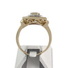 Bague d'occasion or 750 jaune saphir saphir diamant - vue V3