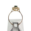 Bague d'occasion or 750 jaune saphir diamant - vue V3