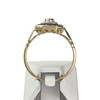 Second-hand gold 750 yellow sapphire diamond ring - vue V3