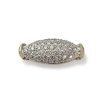 Pendentif d'occasion or 750 rhodié 2 tons diamants - vue 1