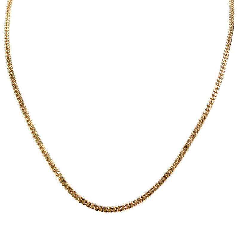 Secondhand gold chain 750 yellow gourmette mesh 46 cm - view 1