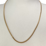 Secondhand gold chain 750 yellow gourmette mesh 46 cm - view 2