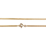 Secondhand gold chain 750 yellow gourmette mesh 46 cm - view 3