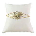 Bracelet d'occasion or 375 jaune papillon oxyde de zirconium - vue 1