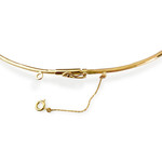 Collier d'occasion or 750 jaune saphir diamants - vue 3