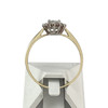 Bague d'occasion or 375 jaune fleur oxydes de zirconium - vue V3