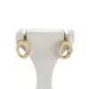 Boucles d'oreilles d'occasion or 750 jaune oxydes de zirconium - vue V1