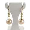 Boucles d'oreilles d'occasion or 750 jaune perles de culture - vue V1