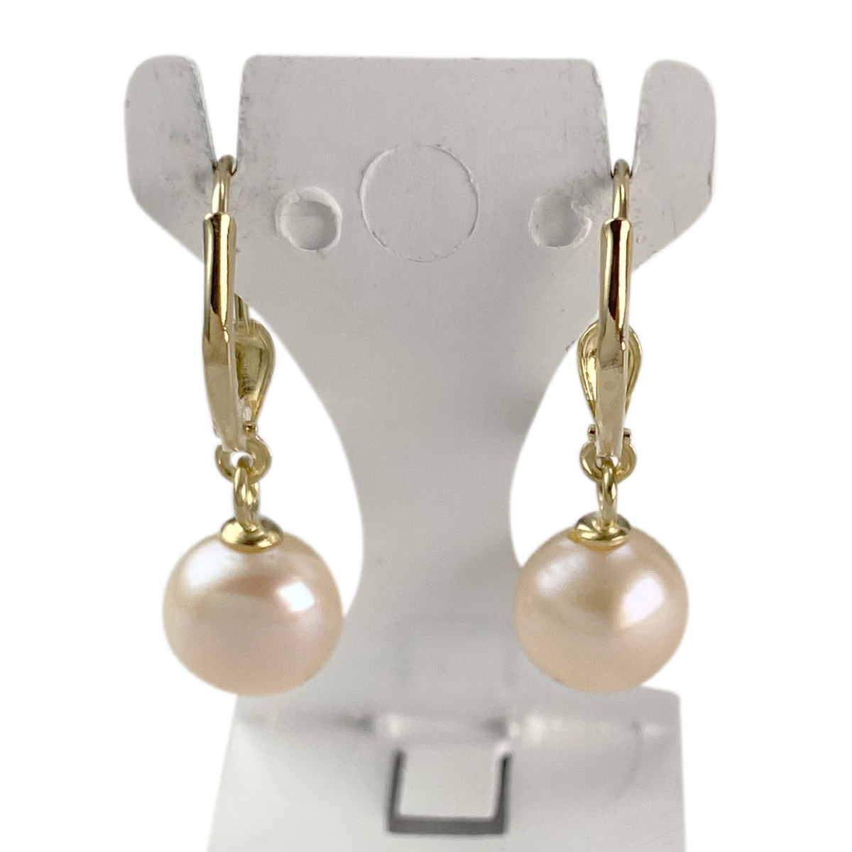 Boucles d'oreilles d'occasion or 750 jaune perles de culture - vue 3